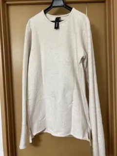 ADYN クリーム色 ロングスリーブ スウェット