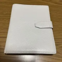 ホワイト合成皮革手帳カバー
