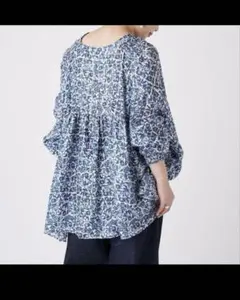 ツルバイマリコオイカワ ③ Lapin トップス ブラウス チュニック blue