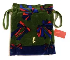 ⭐︎ロベルタディカメリーノ 巾着 ロゴ コットン　リボン