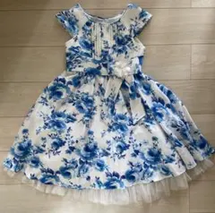 Jona Michelle ドレス 8 130cm キッズ　ブルーローズ柄のサムネイル