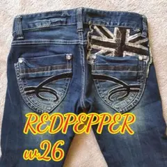 REDPEPPER レッドペッパー デニム W26 刺繍 Y2K