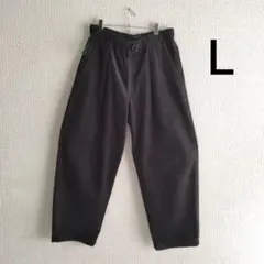 【ユニクロＵ】コーデュロイタックワイドパンツ Lサイズ ダークグレー