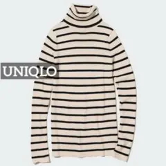 k0495 UNIQLO エクストラファインメリノリブタートルネックセーター
