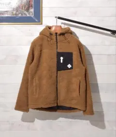 ボアZIPパーカー ブルゾン ユニセックス フリースジャケット キャメル