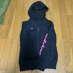 adidas 黒 フルジップ パーカー