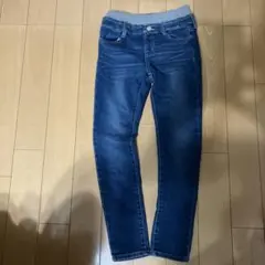 ダークブルーデニムスキニージーンズ140