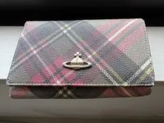 Vivienne Westwood チェック柄二つ折り財布