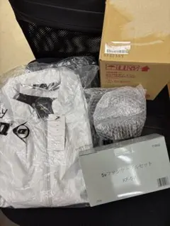 ダンロップ ファン付き ベストL サイズ ホワイトKF4SVJ-L WH 空調服