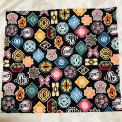 鬼滅の刃 生地　キルティング　通園バッグ　上履き入れ　水筒クッション　　幼稚園