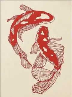 掛け軸 加藤清人作 夫婦鯉の滝登り図 共箱 美術年鑑掲載 縁起物 開運 掛け軸 加藤清人作 夫婦鯉の滝登り図 共箱 美術年鑑掲載