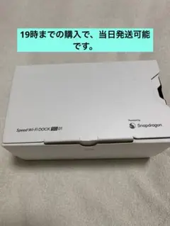Speed Wi-Fi DOCK 5G 01 開通確認のみ 新品未使用 残債無し