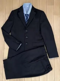 男の子 スーツ 卒業式 170cm 黒 OLIVERHOUSE ゴムウエスト