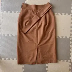ofuon ベルト付き タイトスカート ブラウンのサムネイル