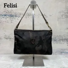 未使用級 Felisi フェリージ 00102 トートバッグ レザー ナイロン