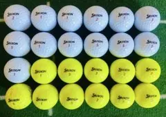 A級 スリクソン XmaX　2024年モデル ホワイトパッションイエロー 24球