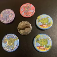 恐竜缶バッジセット