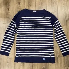 オーシバル　バスクシャツ　ORCIVAL ネイビー　ボーダー