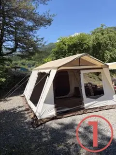 ① ogawa ロッジシェルター TC オガワ キャンプ　テントのサムネイル