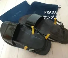 【美品】PRADA サンダル ダークブラウン サイズ7のサムネイル