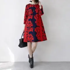 2026年最新】marimekko 柄：花柄 レディース 長袖・七分袖ひざ丈