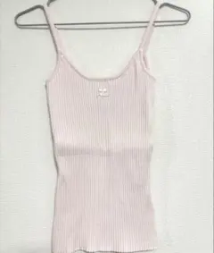 courreges リブ キャミソール ピンク Sサイズのサムネイル