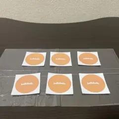 ballaholicレアカラー　オレンジ　円形ステッカー1枚
