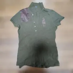 ラルフローレンポロシャツxsカーキ✖️ブラウン