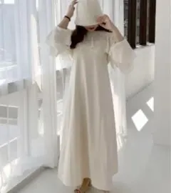 あか様 2点 白キャミワンピース　肩あきトップス