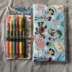 トイストーリー4 ペンケース　グリッターペン6本