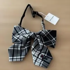 未使用☆pom ponette☆チェック柄☆リボンタイ　☆アクセサリーのサムネイル