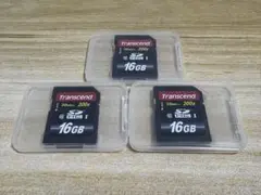Transcend 16GB SDHCカード 200x 3枚セット