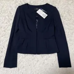 【さっちゃん様専用】クードシャンス ノーカラー ジャケット ネイビー 36