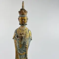◆新羅仏 金銅観音菩薩立像 仏像◆検）天平仏 飛鳥仏 高麗仏 百済仏 空海 親鸞 ◇新羅仏 金銅観音菩薩立像 仏像◇検）天平仏 飛鳥仏 高麗仏 百済仏