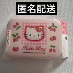 サンリオ　キティ　いちご　ランチボックス　名入れシール　ケース　レトロ　弁当箱