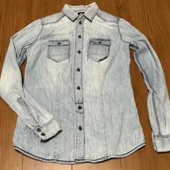 G-STAR RAW ダメージ加工デニムシャツ　サイズXS