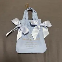Maison de FLEUR ガチャガチャダブルリボン サックス キーホルダー