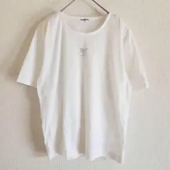 【FOUNTNINE】（L）ロゴスワロフスキードロップショルダープルオーバー