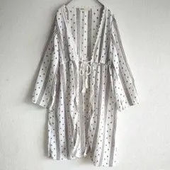 ASknownAS アズノゥアズ ストライプ柄レーストリム羽織 F 軽い 透け感のサムネイル