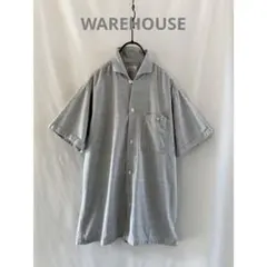 【美品】WAREHOUSEウエアハウス オープンカラー シャツのサムネイル