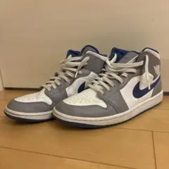 Nike Air Jordan 1 ハイカット　グレー/ホワイト/ブルー