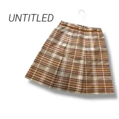 UNTITLED アンタイトル　ミニスカート　2(M) シースルー　ストライプ