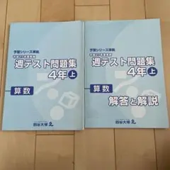 2025年最新】四谷大塚週テスト問題集4年の人気アイテム - メルカリ