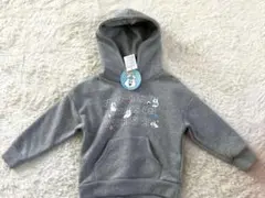 グレー フード付きパーカー キャラクター