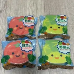 4個セット 野菜さん キッチンスポンジ トマト キャベツのサムネイル