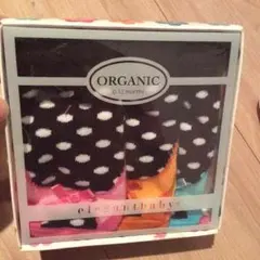 エレガントベビー オーガニック 靴下3足