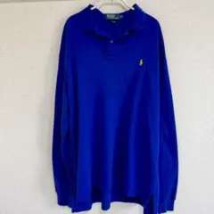 Polo Ralph Lauren ロングスリーブ 長袖ポロシャツ 青