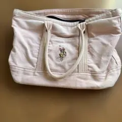 U.S.POLO ASSN. ピンクキャンバストートバック