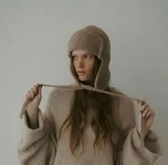 ETRE TOKYO へザートーン フライトニットキャップ ベージュ