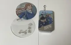 ユニバ　名探偵コナン 缶バッジ、コレクタブルタブレットセット